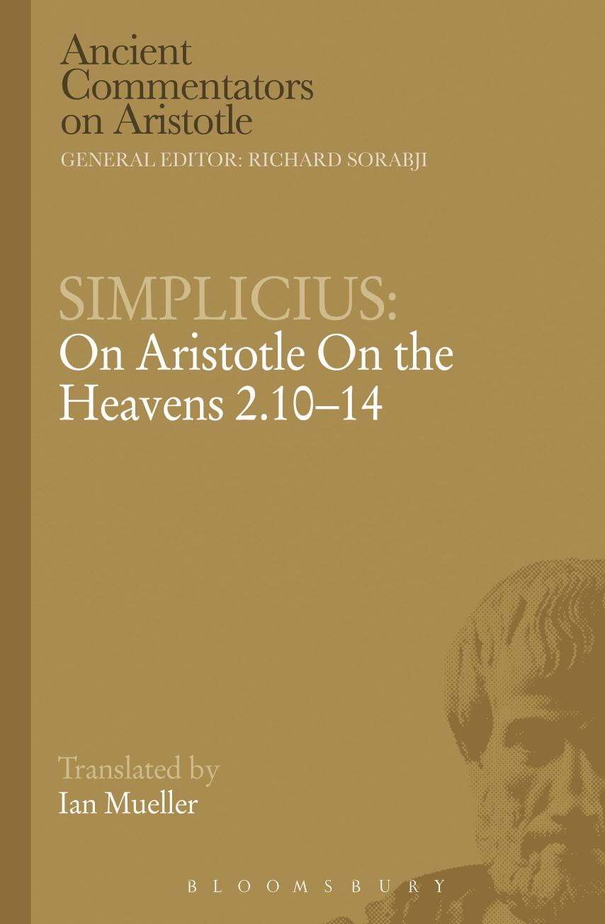 On Aristotle on the Heavens 2.10-14 by Unknow