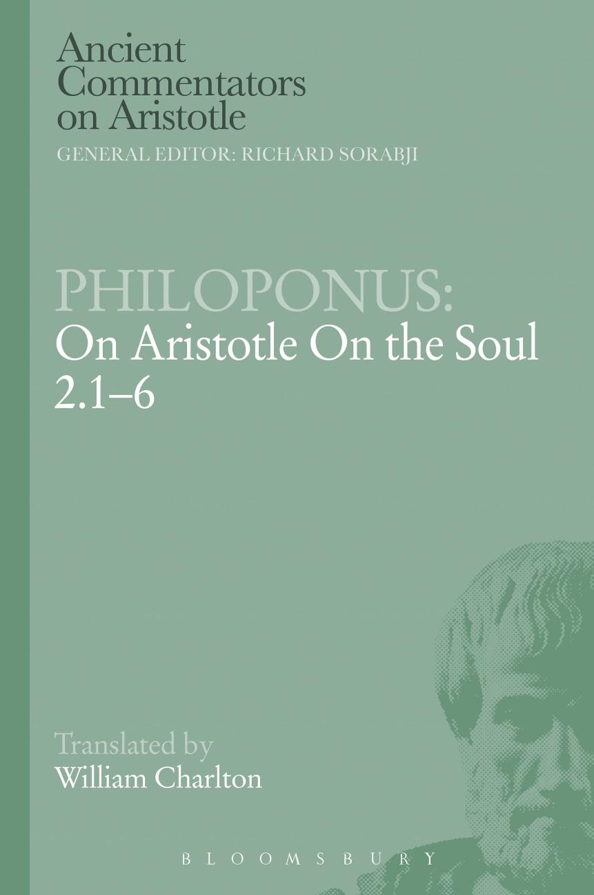 On Aristotle on the soul, 2.1-6 by Charlton William;Philoponus John
