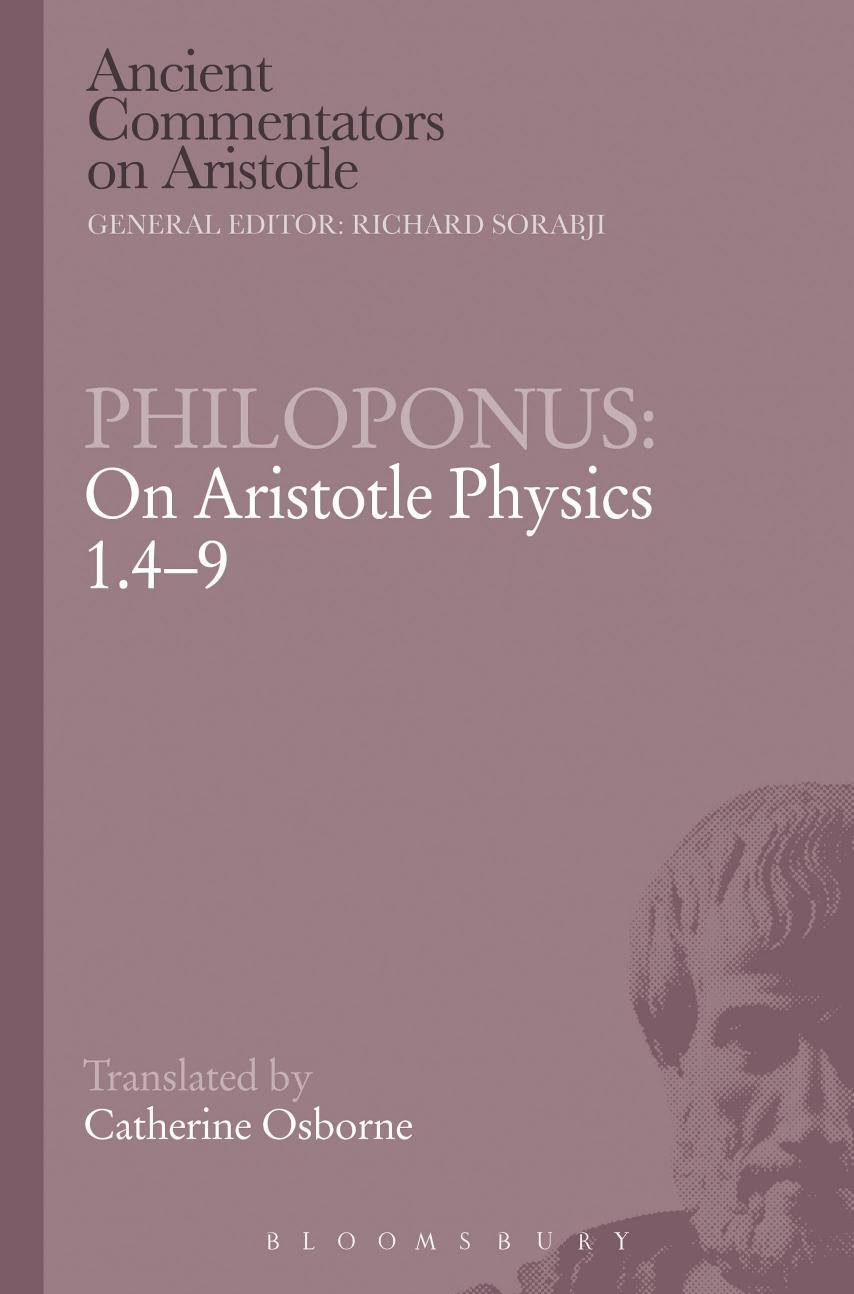 On Aristotle physics 1.4-9 by Osborne Catherine;Philoponus John