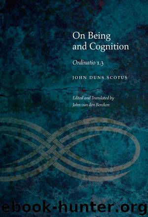On Being and Cognition by John Duns Scotus