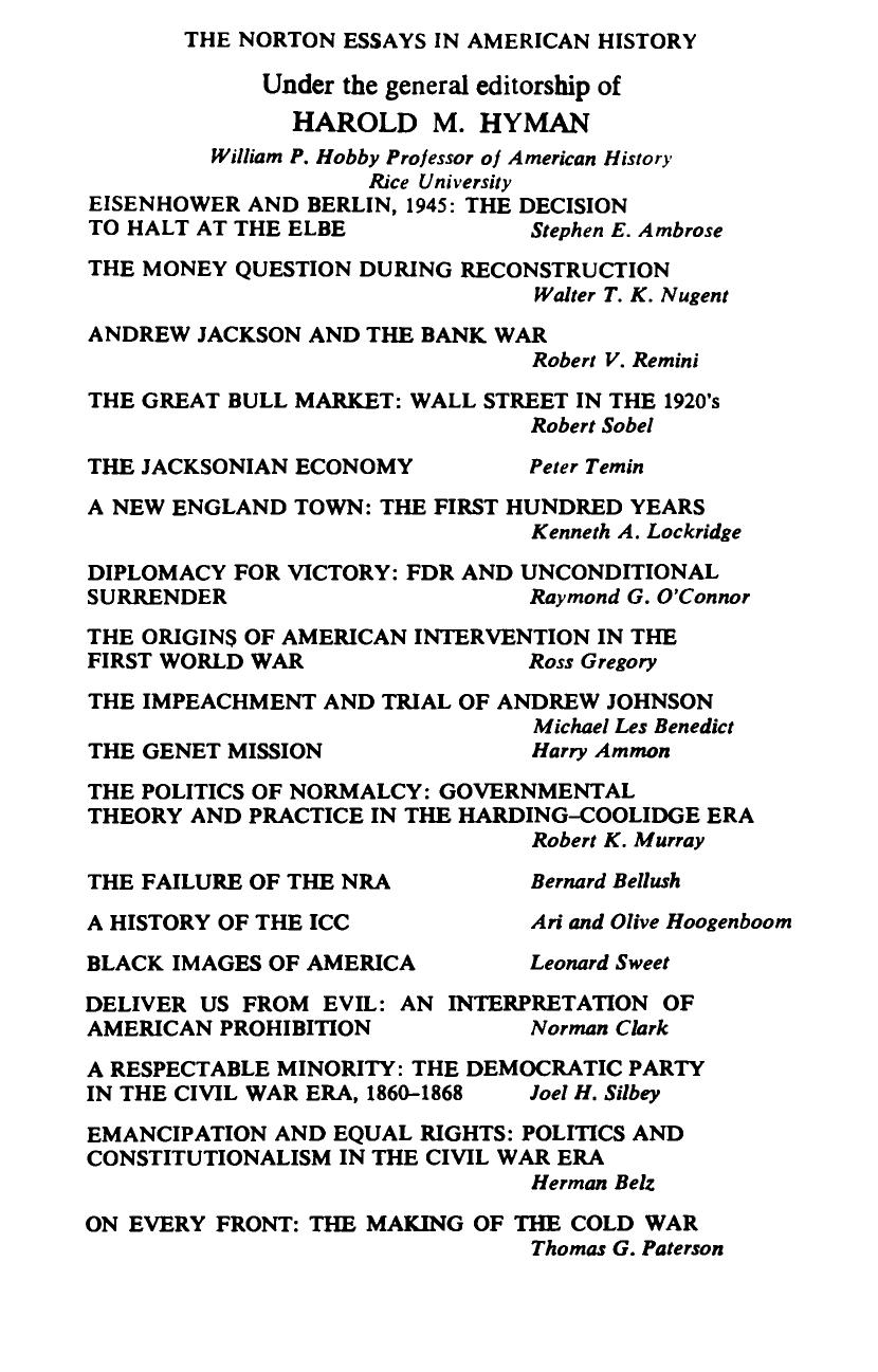 On Every Front: The Making Of The Cold War by Thomas G. Paterson