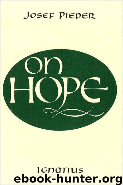 On Hope by Josef Pieper