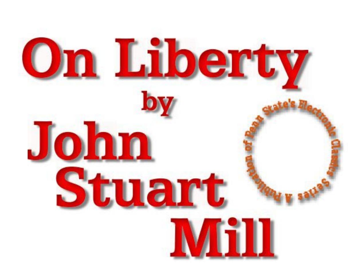 On Liberty by Mill John Stuart
