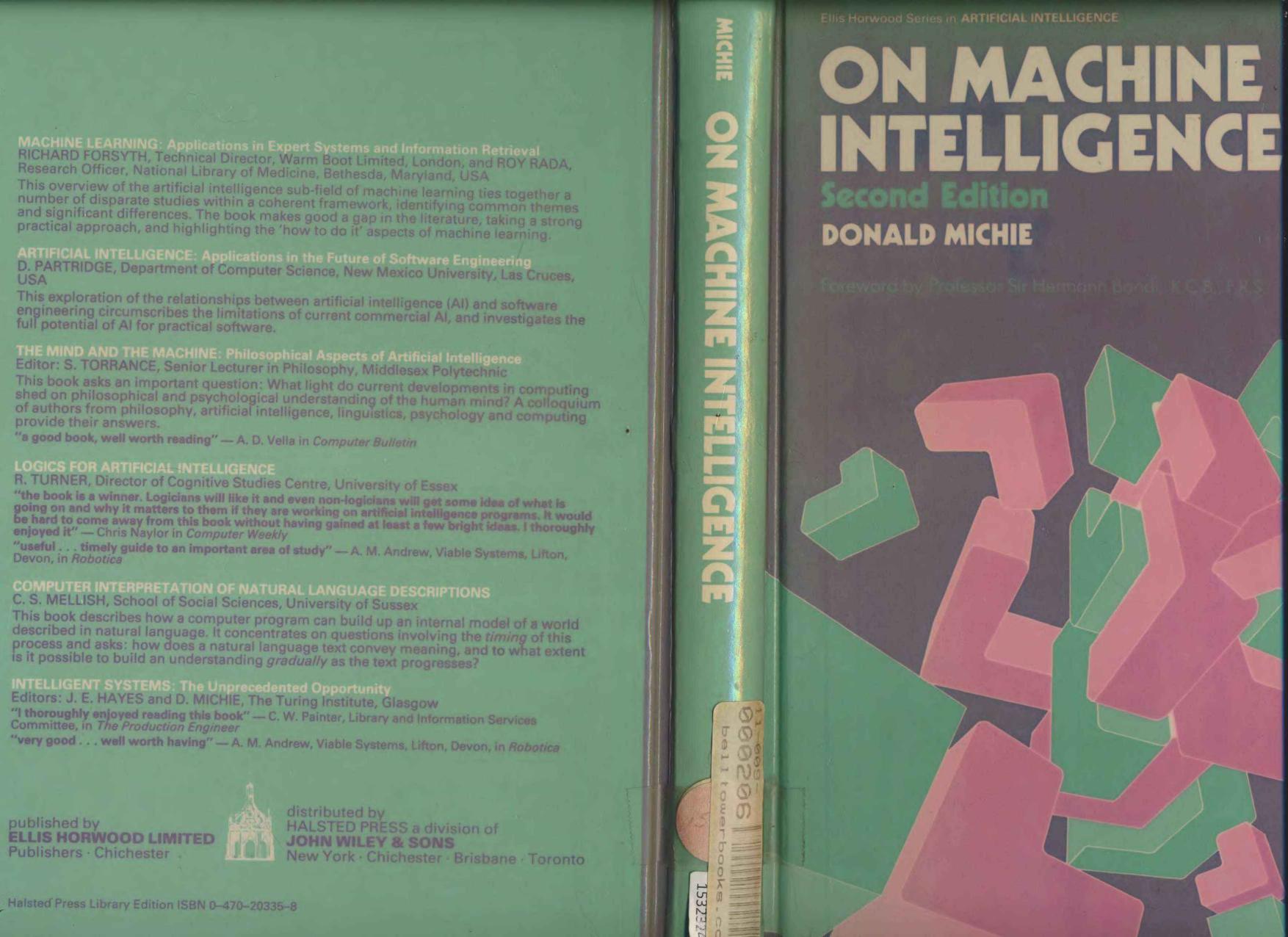 On Machine Intelligence, Second Edition by Donald Michie