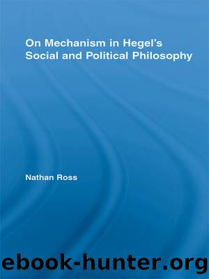 On Mechanism in Hegel's Social and Political Philosophy by Ross Nathan;