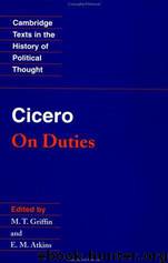 On Moral Duties (De Officiis) by Marcus Tullius Cicero
