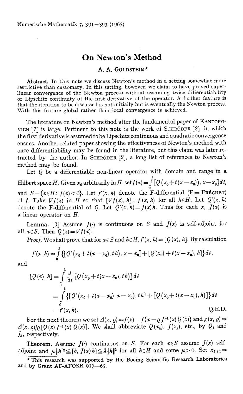 On Newton's method by Unknown