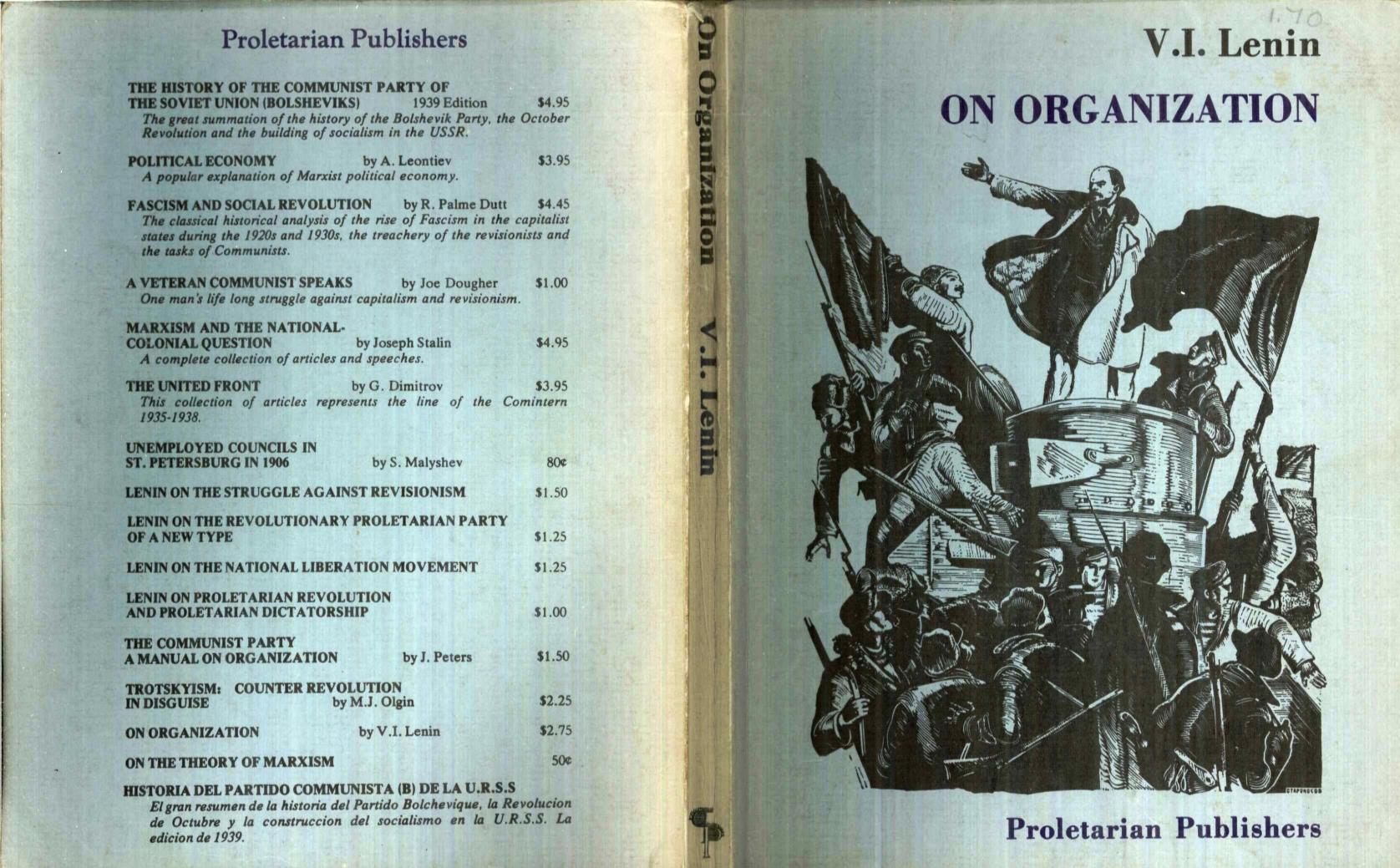 On Organization by Lenin Vladimir Ilyich