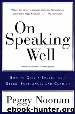 On Speaking Well by Peggy Noonan