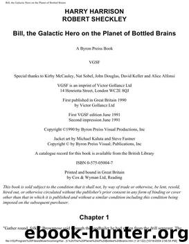 On The Planet Of Bottled Brains by Harry Harrison