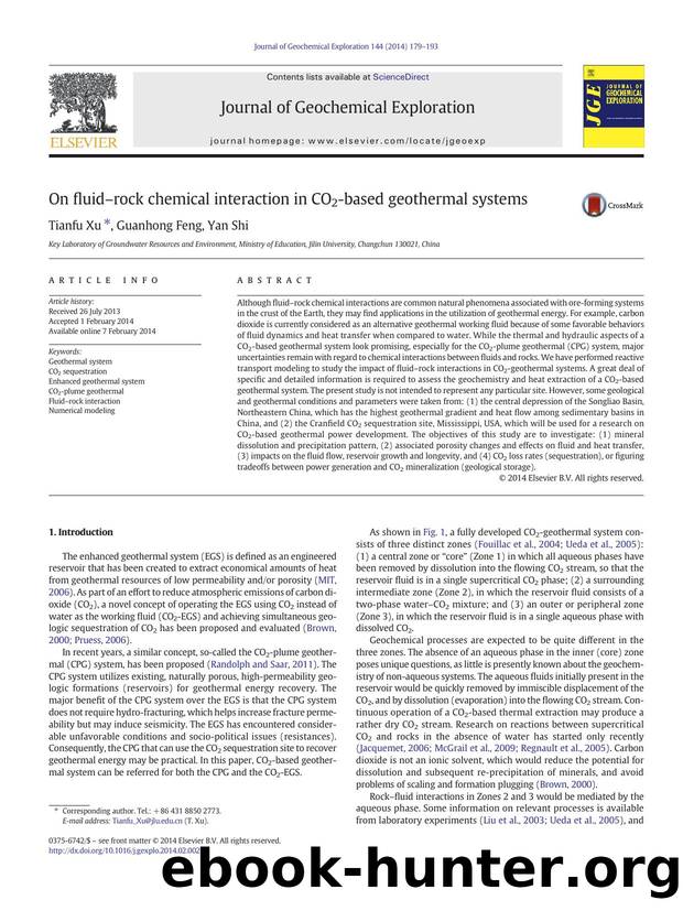On fluidârock chemical interaction in CO2-based geothermal systems by Tianfu Xu & Guanhong Feng & Yan Shi