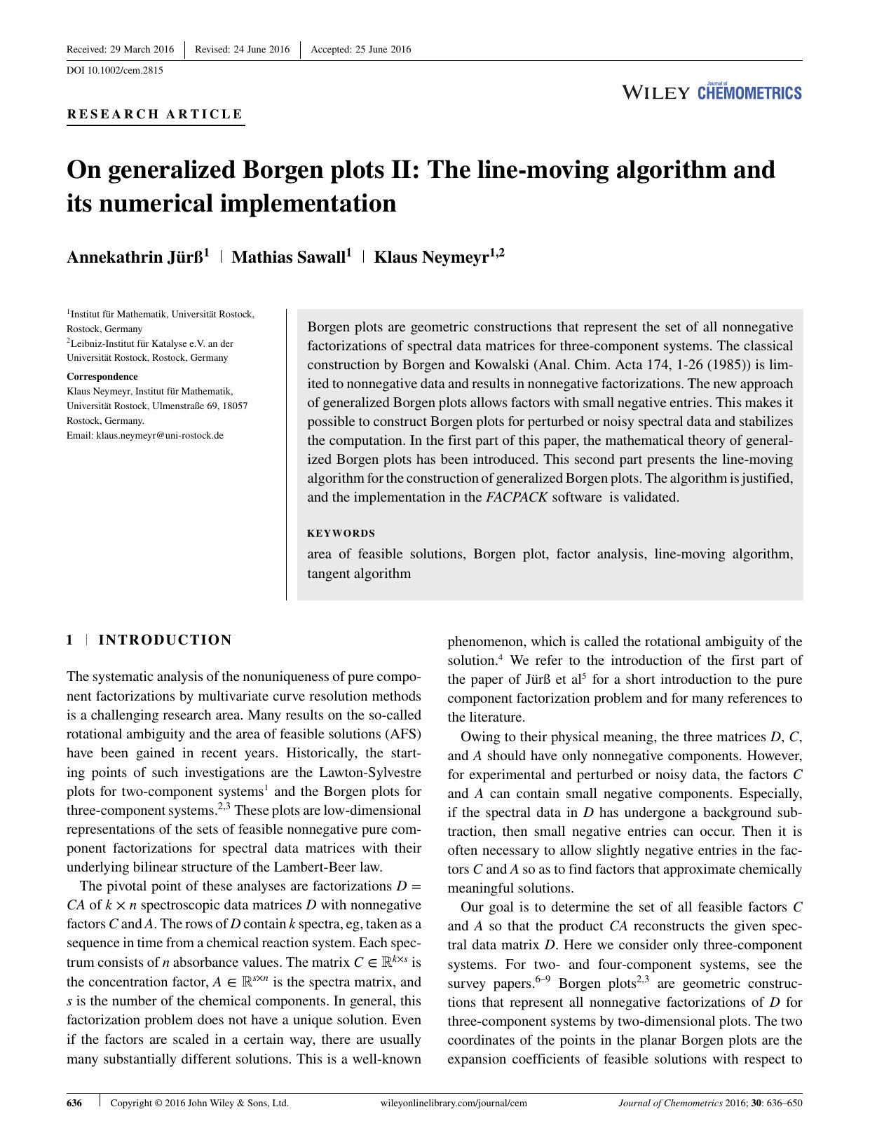 On generalized Borgen plots. II: The line-moving algorithm and its numerical implementation by Annekathrin Jürß Mathias Sawall Klaus Neymeyr
