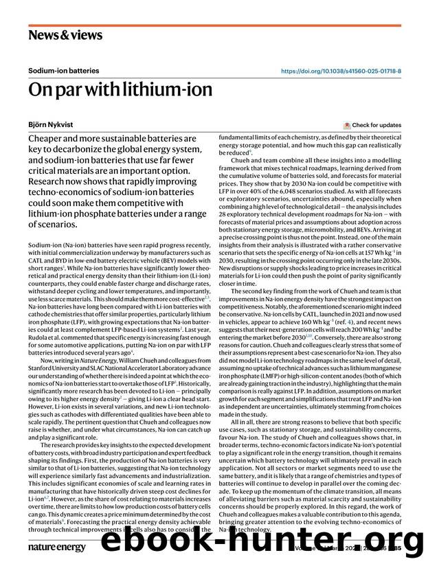 On par with lithium-ion by Björn Nykvist