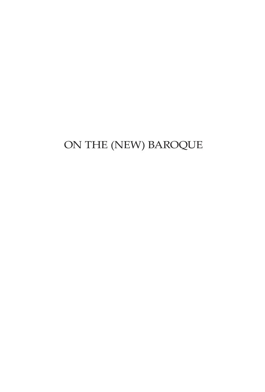 On the (New) Baroque by Gregg Lambert