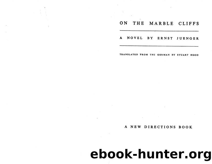 On the Marble Cliffs by Ernst Junger (1984) by Unknown