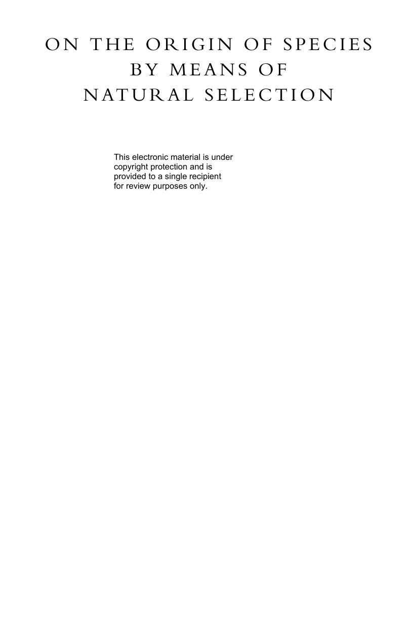 On the Origin of Species by Charles Darwin Joseph Carroll