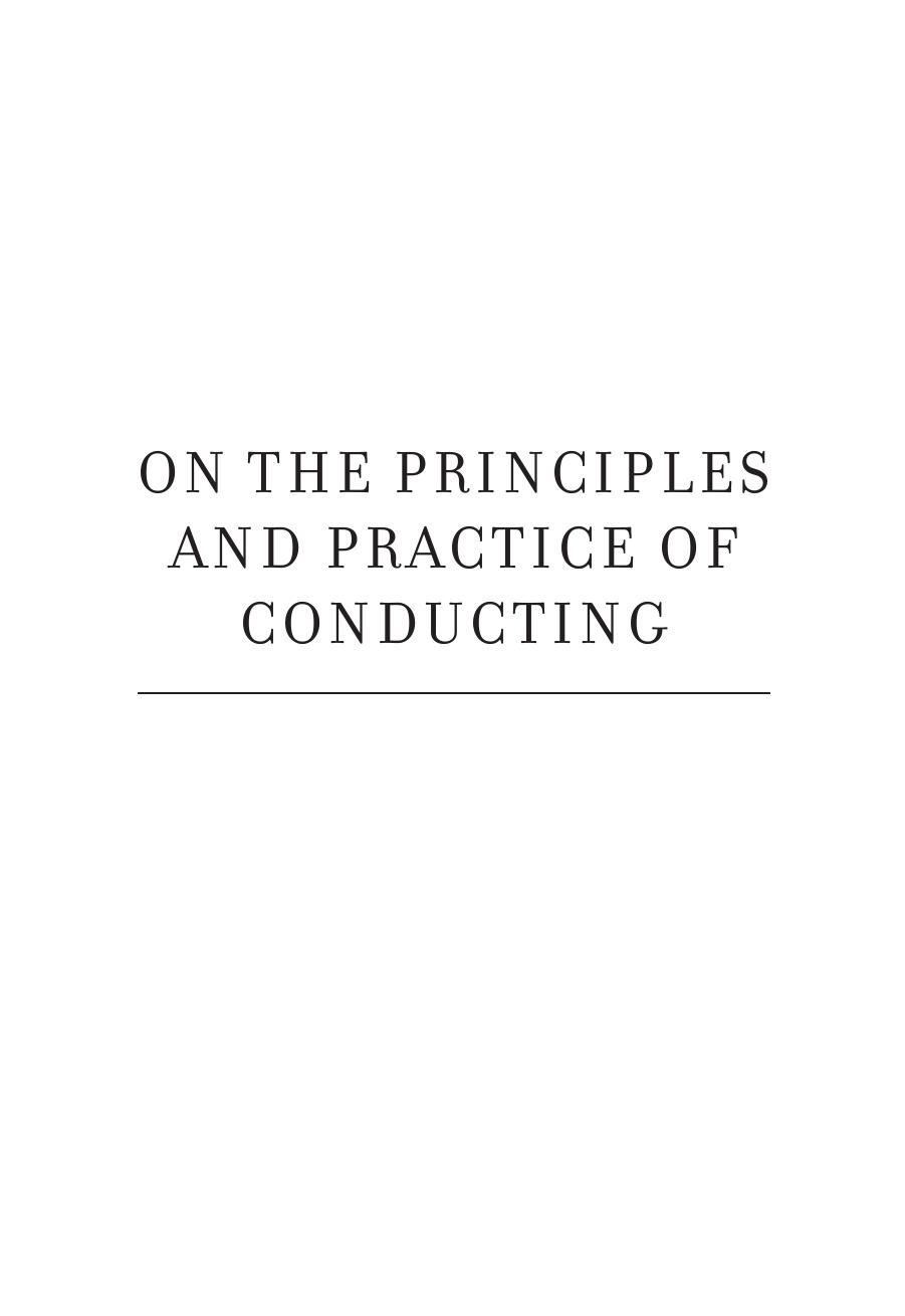On the Principles and Practice of Conducting by Markand Thakar