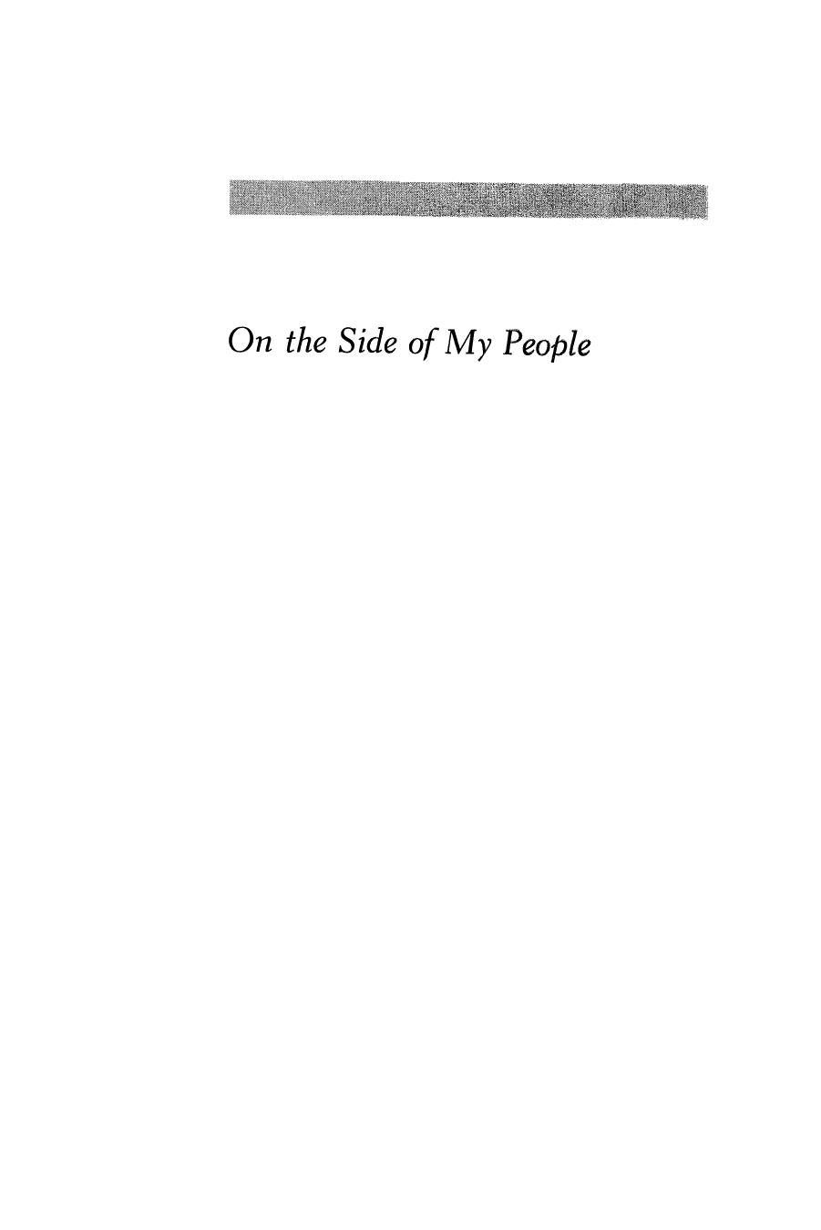 On the Side of My People: A Religious Life of Malcolm X by Louis A. Decaro Jr