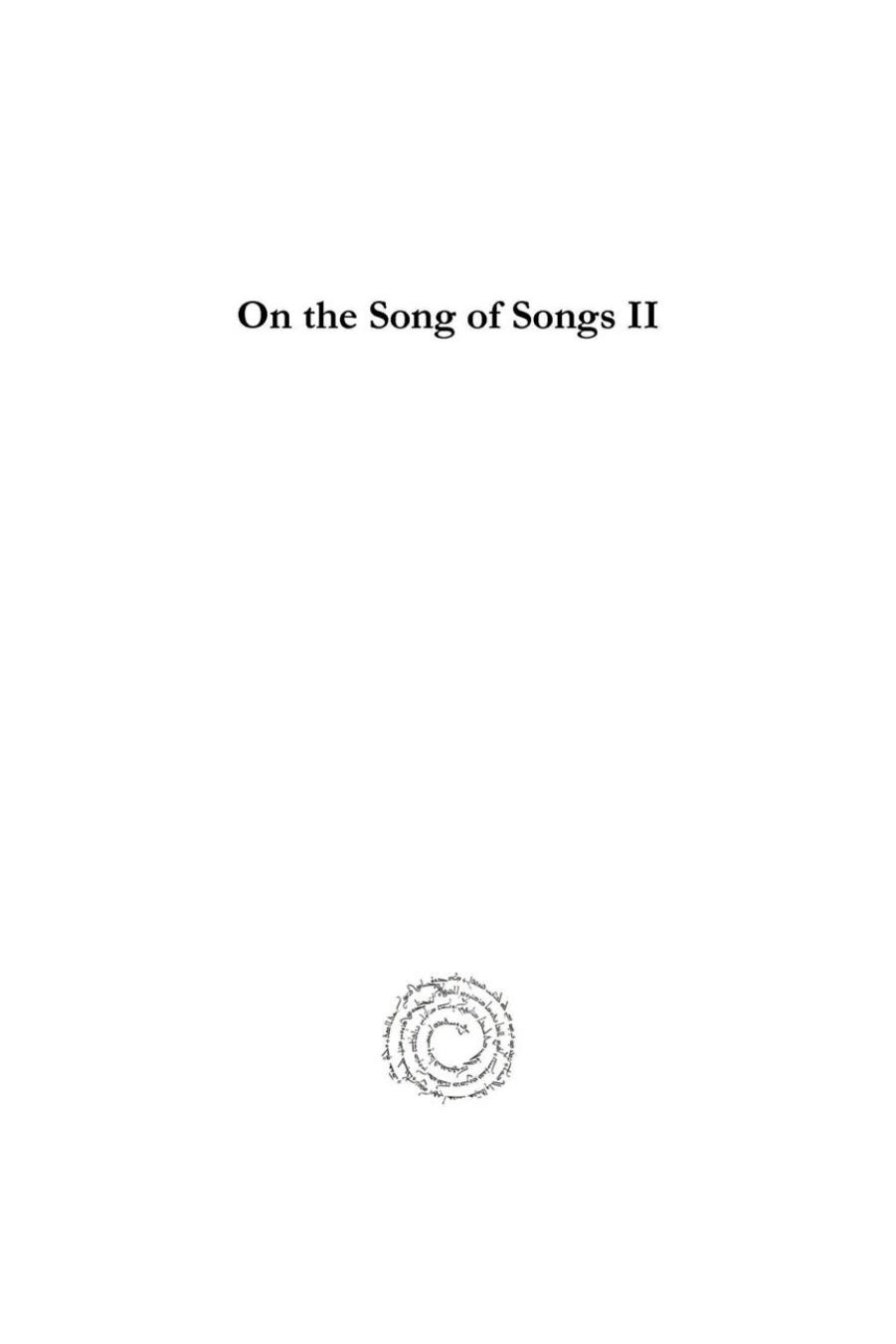 On the Song of Songs II by Bernard of Clairvaux; Kilian Walsh Ocso; Jean LeClercq Osb