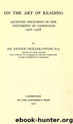 On the art of reading by University of California Libraries