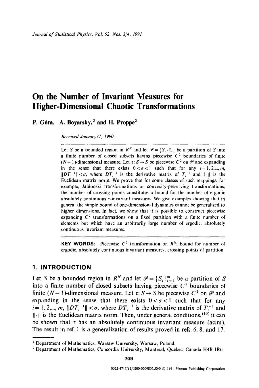 On the number of invariant measures for higher-dimensional chaotic transformations by Unknown