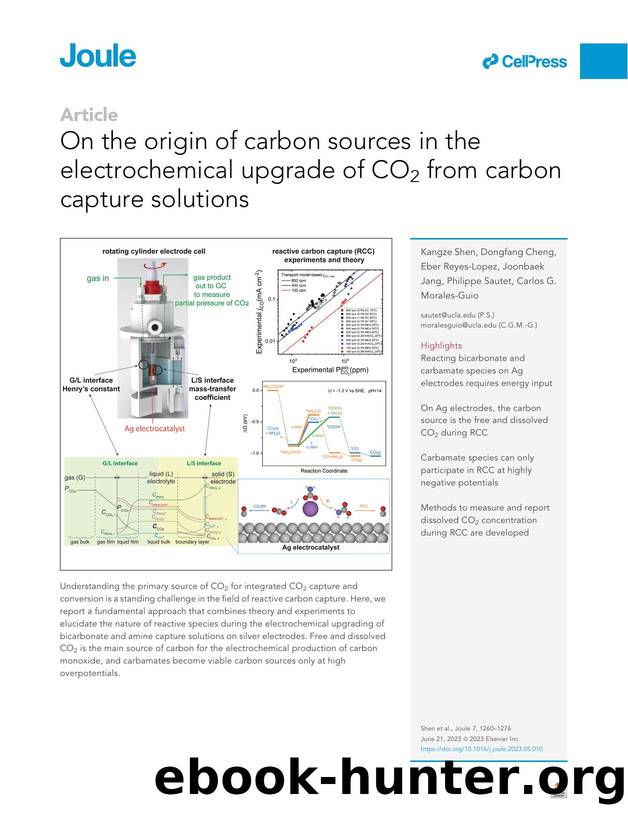 On the origin of carbon sources in the electrochemical upgrade of CO2 from carbon capture solutions by unknow