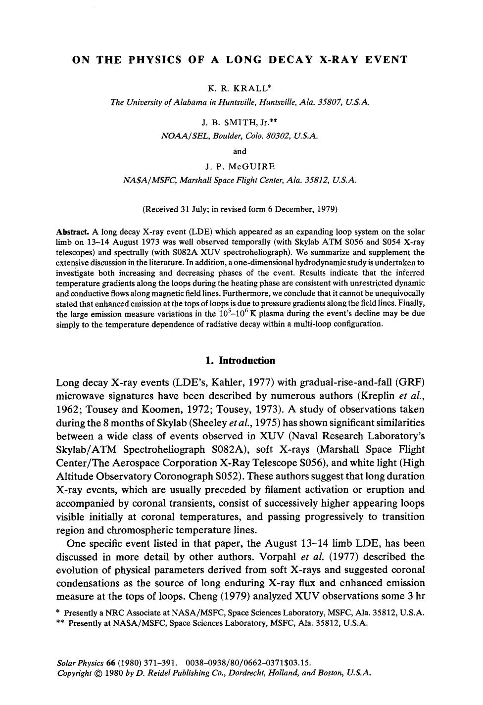 On the physics of a long decay X-ray event by Unknown