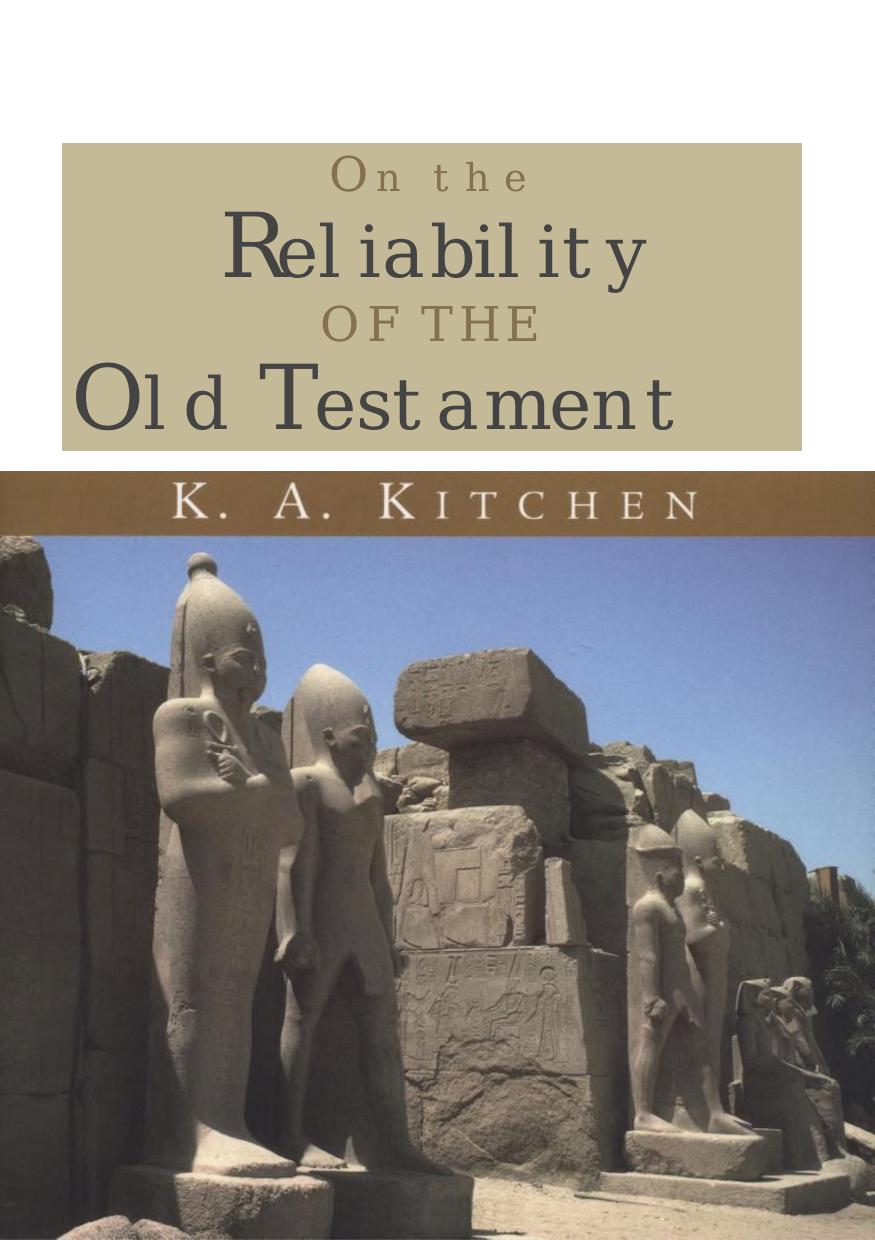 On the reliability of the Old Testament pdf by Unknown