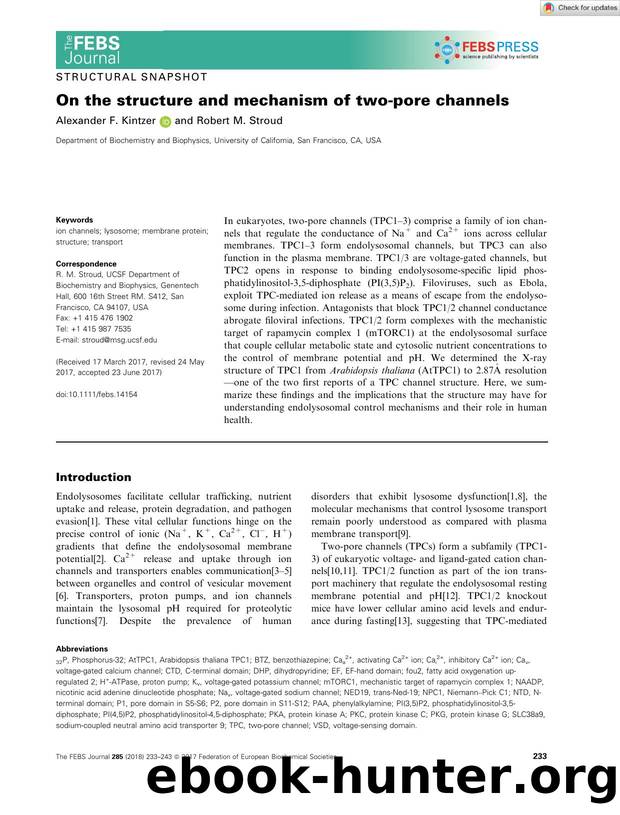 On the structure and mechanism of twoâpore channels by Unknown