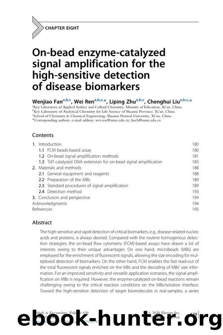 On-bead enzyme-catalyzed signal amplification for the high-sensitive detection of disease biomarkers by Wenjiao Fan & Wei Ren & Liping Zhu & Chenghui Liu