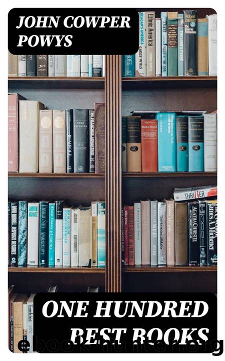 One Hundred Best Books by John Cowper Powys