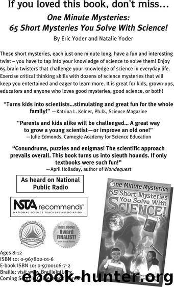 One Minute Mysteries by Eric Yoder & Natalie Yoder