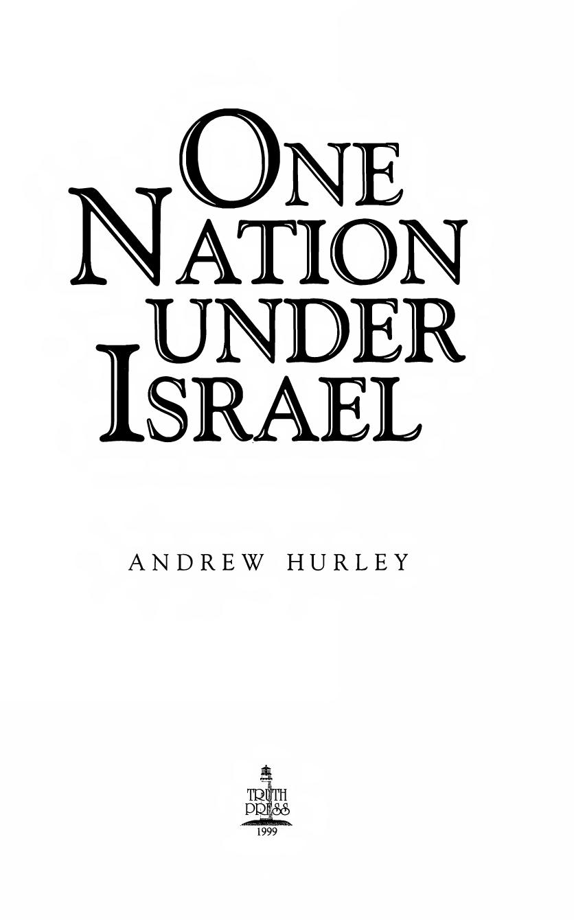 One Nation Under Israel by Andrew J. Hurley
