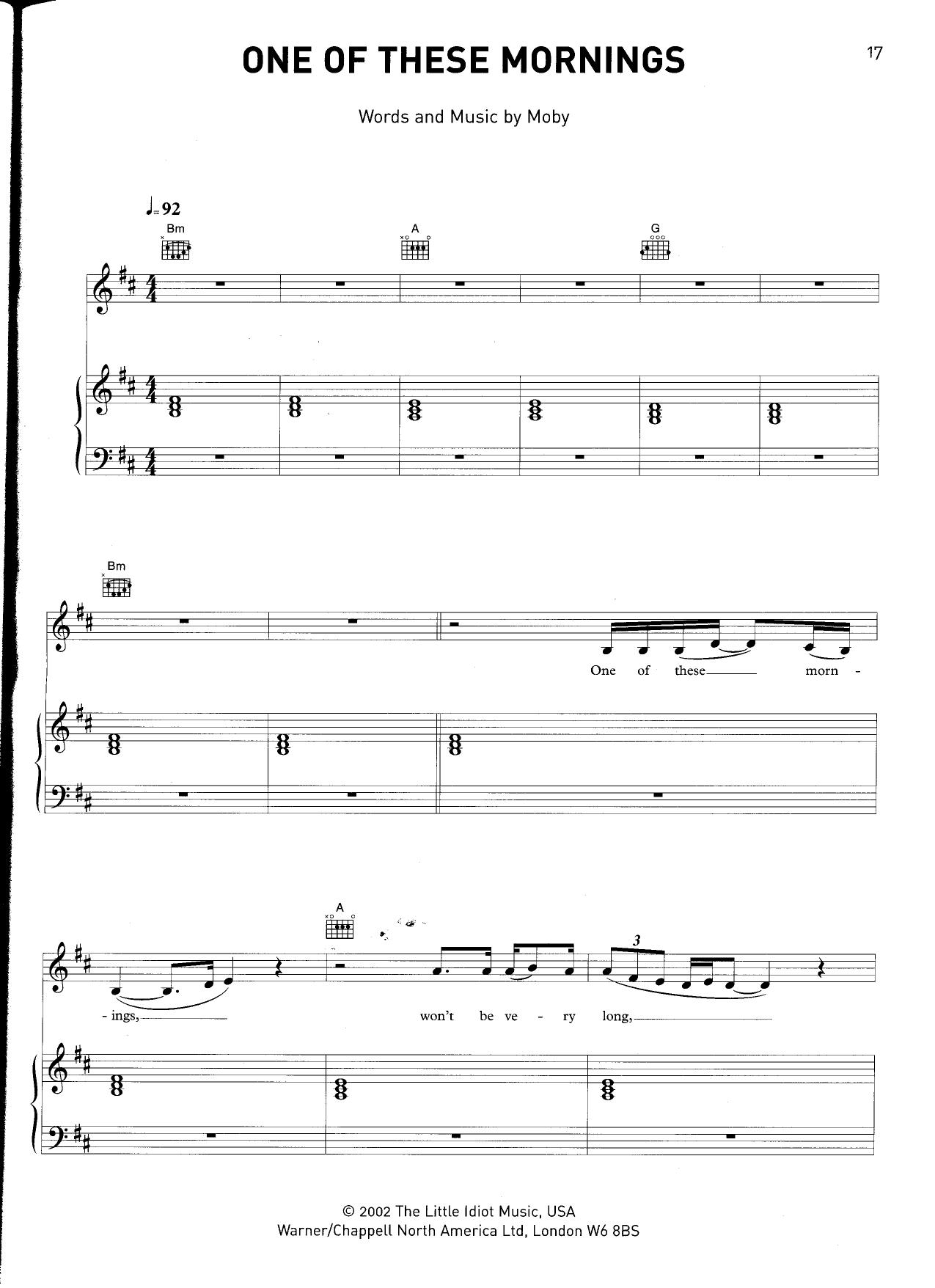 One Of These Mornings by Unknown