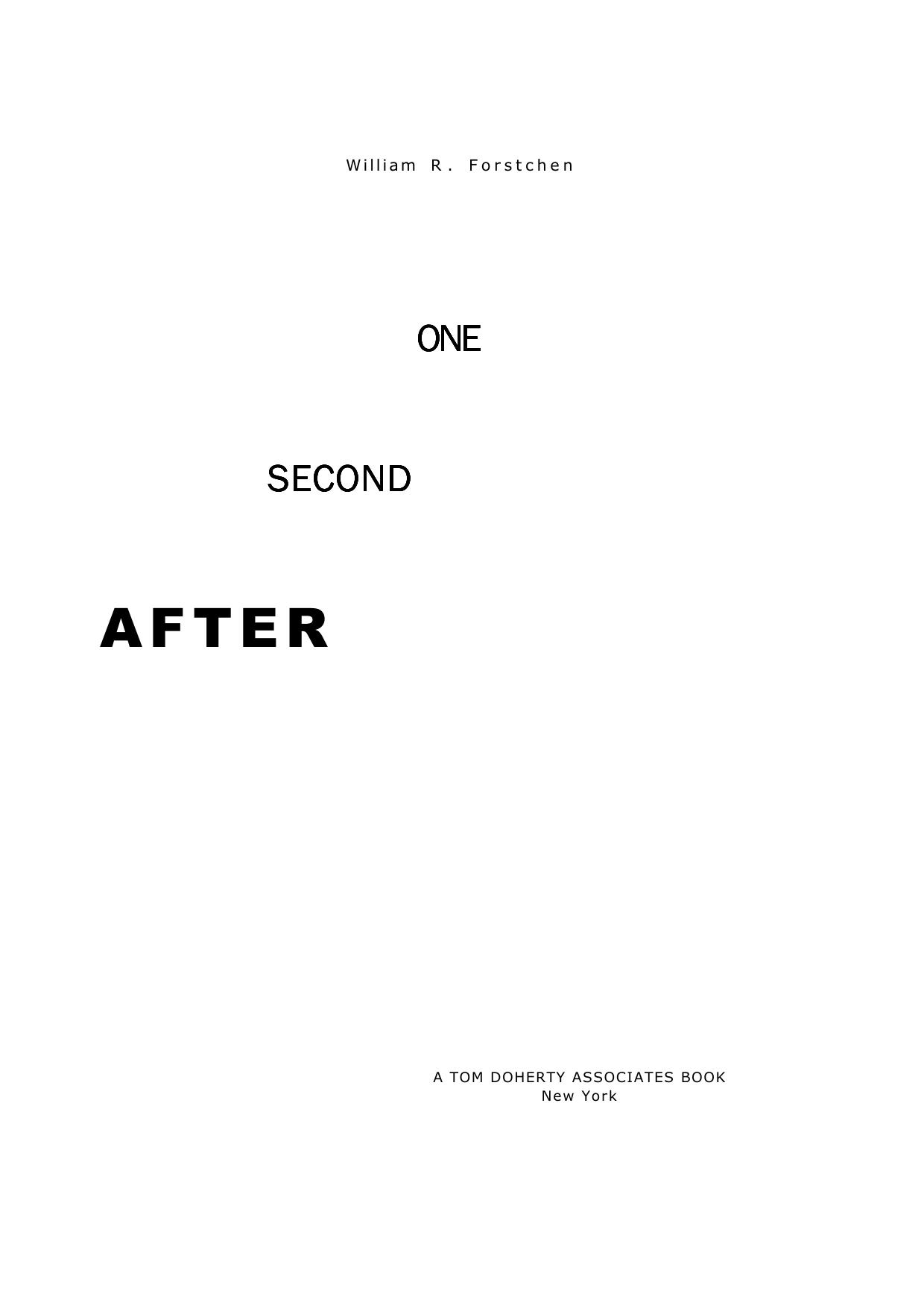 One Second After by William R. Forstchen
