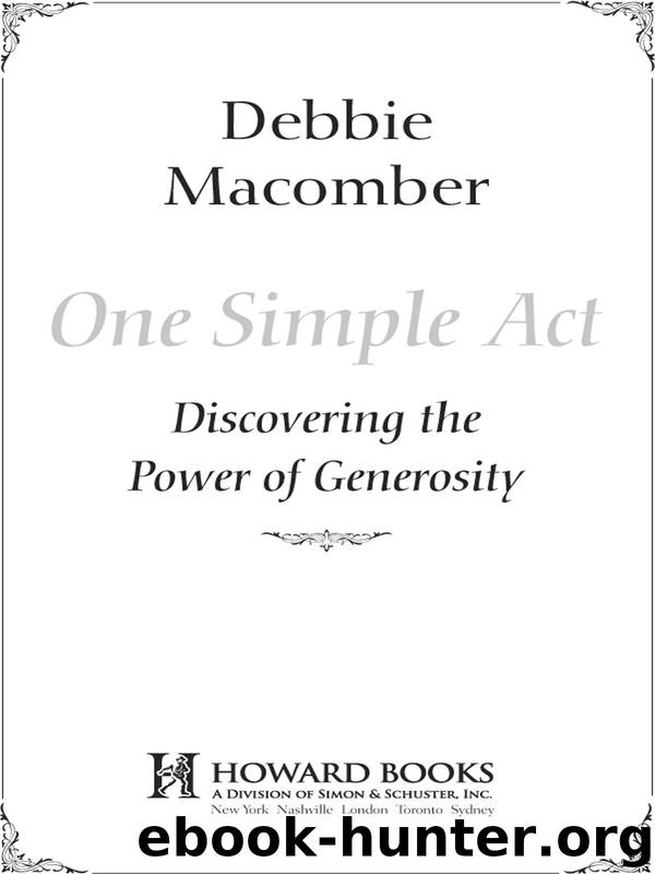 One Simple Act by Debbie Macomber