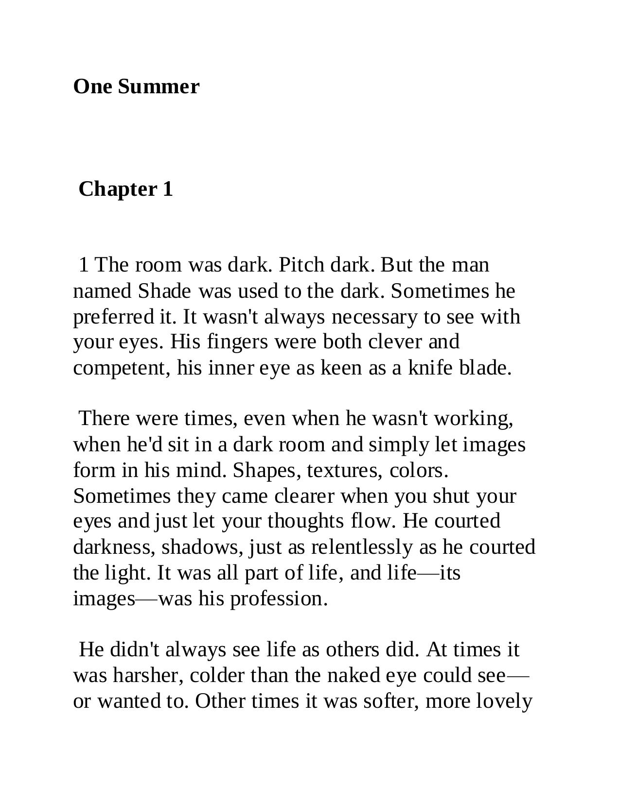 One Summer by Nora Roberts by ahoffman