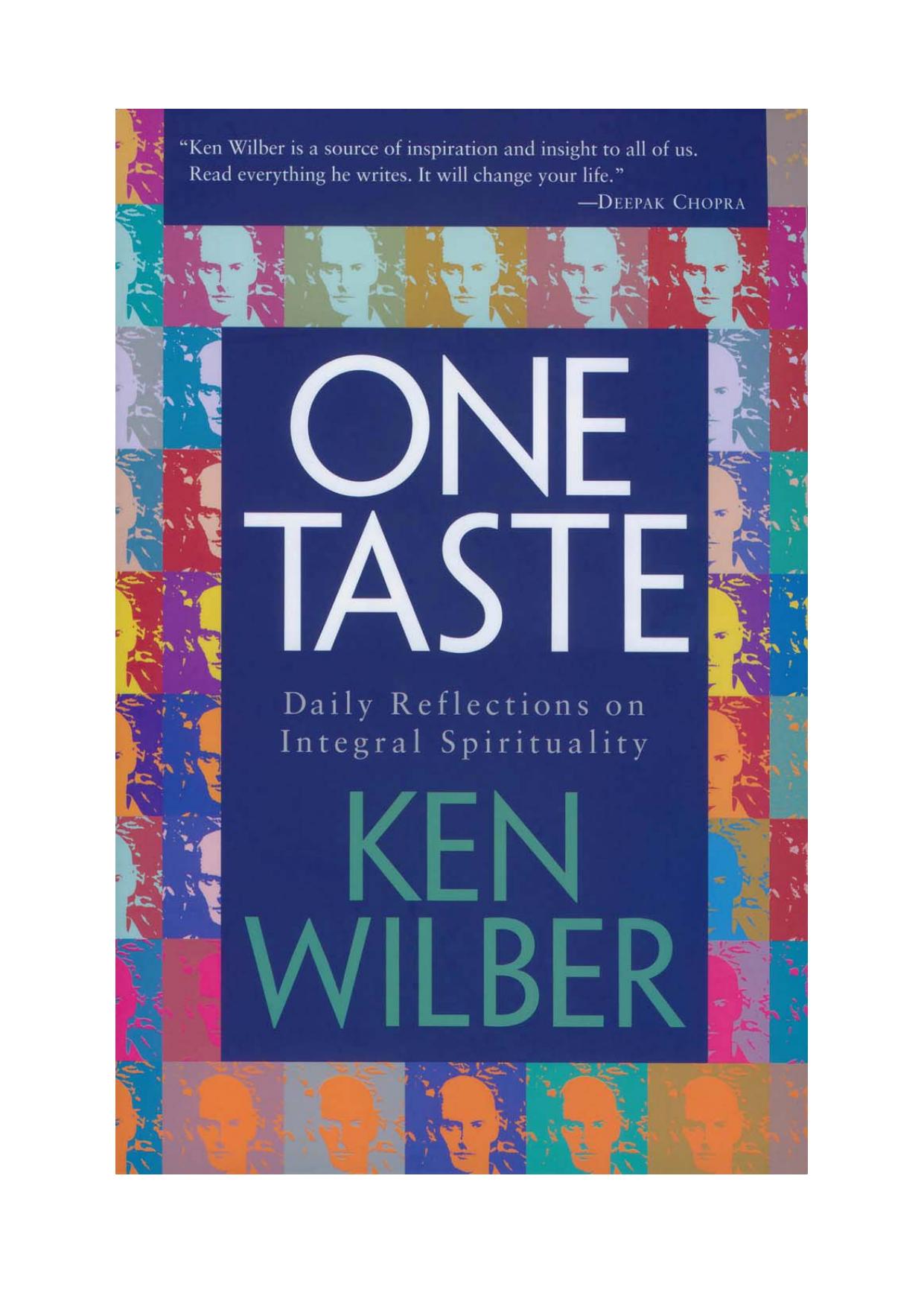 One Taste by Ken Wilber