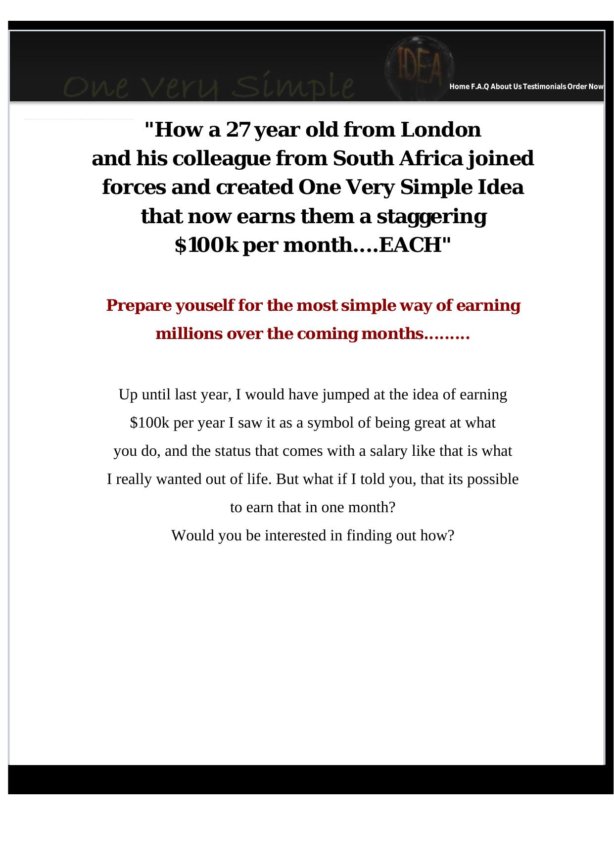 One Very Simple Idea. by Best of Kuszter's Collection