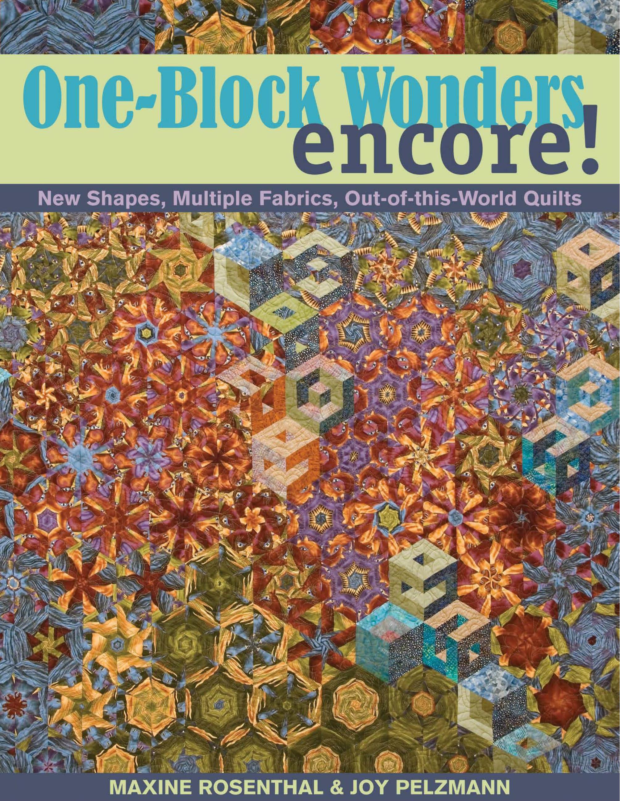 One-Block Wonders Encore!: New Shapes, Multiple Fabrics, Out-of-this-World Quilts by Maxine Rosenthal Joy Pelzmann