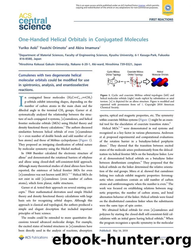 One-Handed Helical Orbitals in Conjugated Molecules by Yuriko Aoki (ORCID: 0000-0001-5243-8192) & Yuuichi Orimoto & Akira Imamura