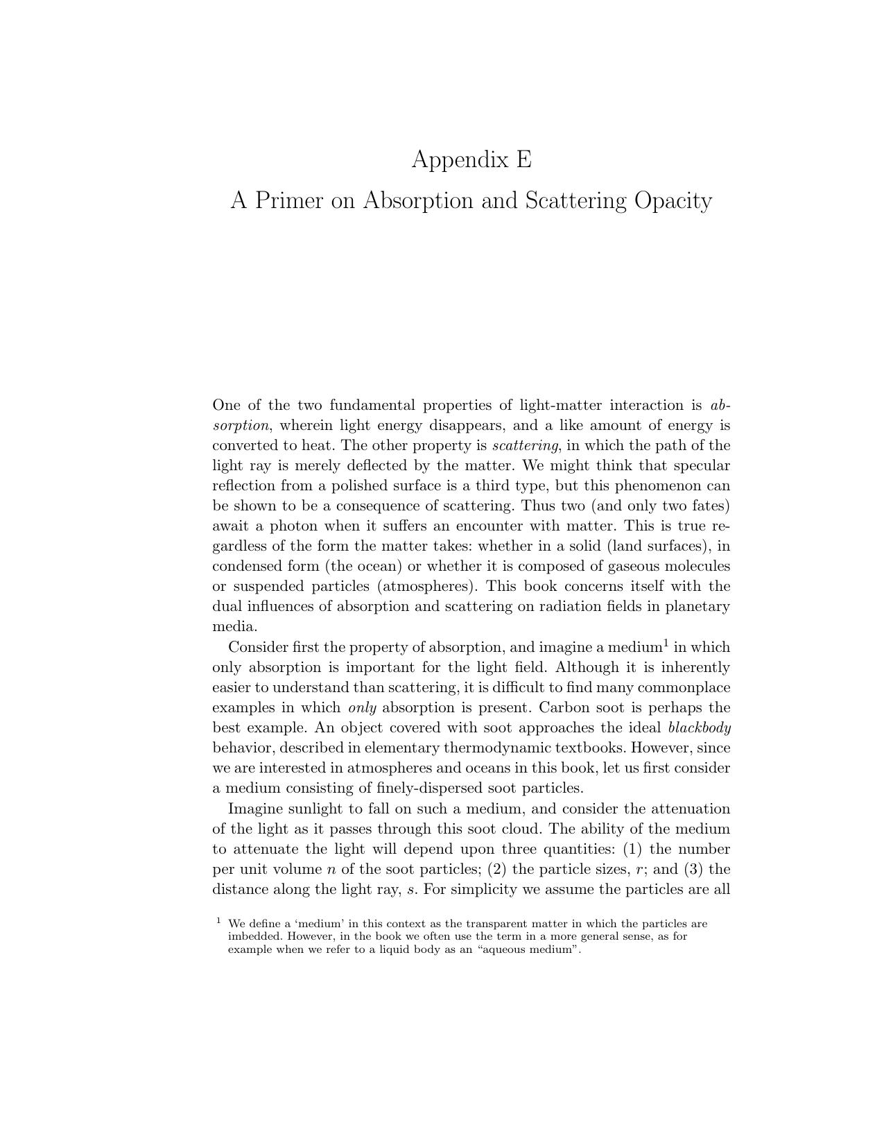 Online Appendices (EâU) for Radiative Transfer in the Atmosphere and Ocean by Knut Stamnes Gary E. Thomas Jakob J. Stamnes