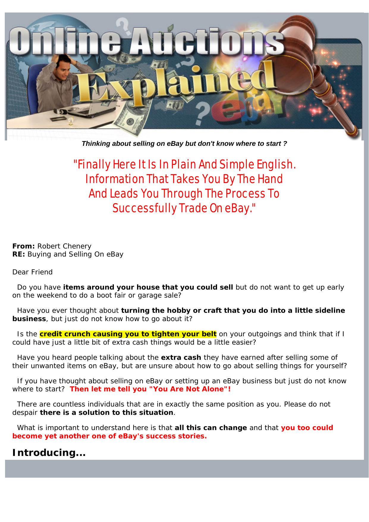 Online Auctions Explained. by Best of Kuszter's Collection