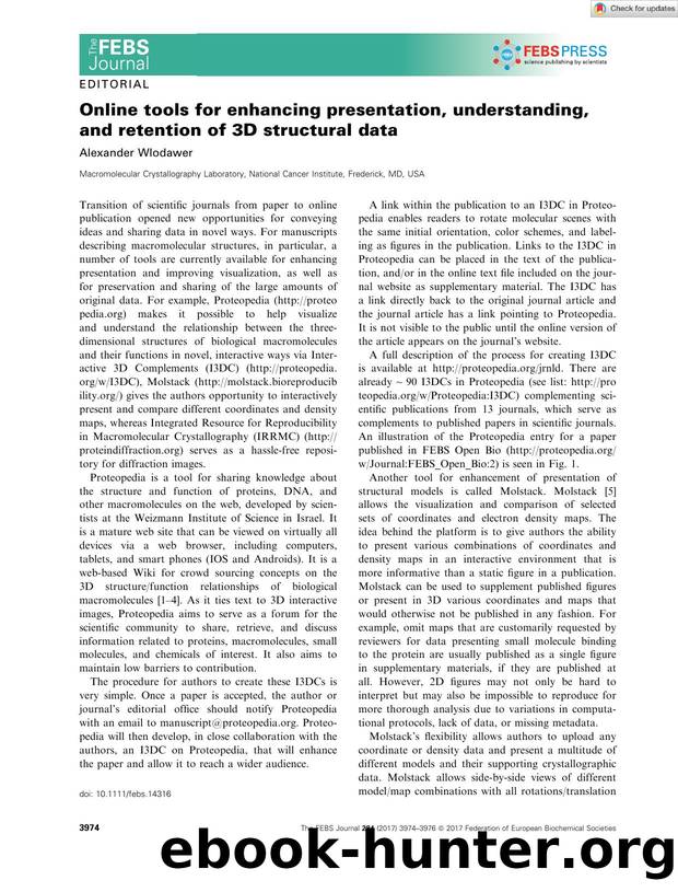 Online tools for enhancing presentation, understanding, and retention of 3D structural data by Unknown