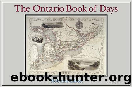Ontario Book of Days by Robbins Elliott