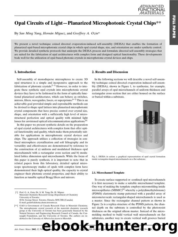 Opal Circuits of Light-Planarized Microphotonic Crystal Chips by Unknown