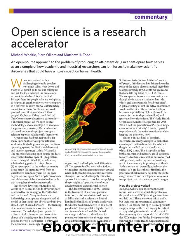 Open science is a research accelerator by Michael Woelfle & Piero Olliaro & Matthew H. Todd