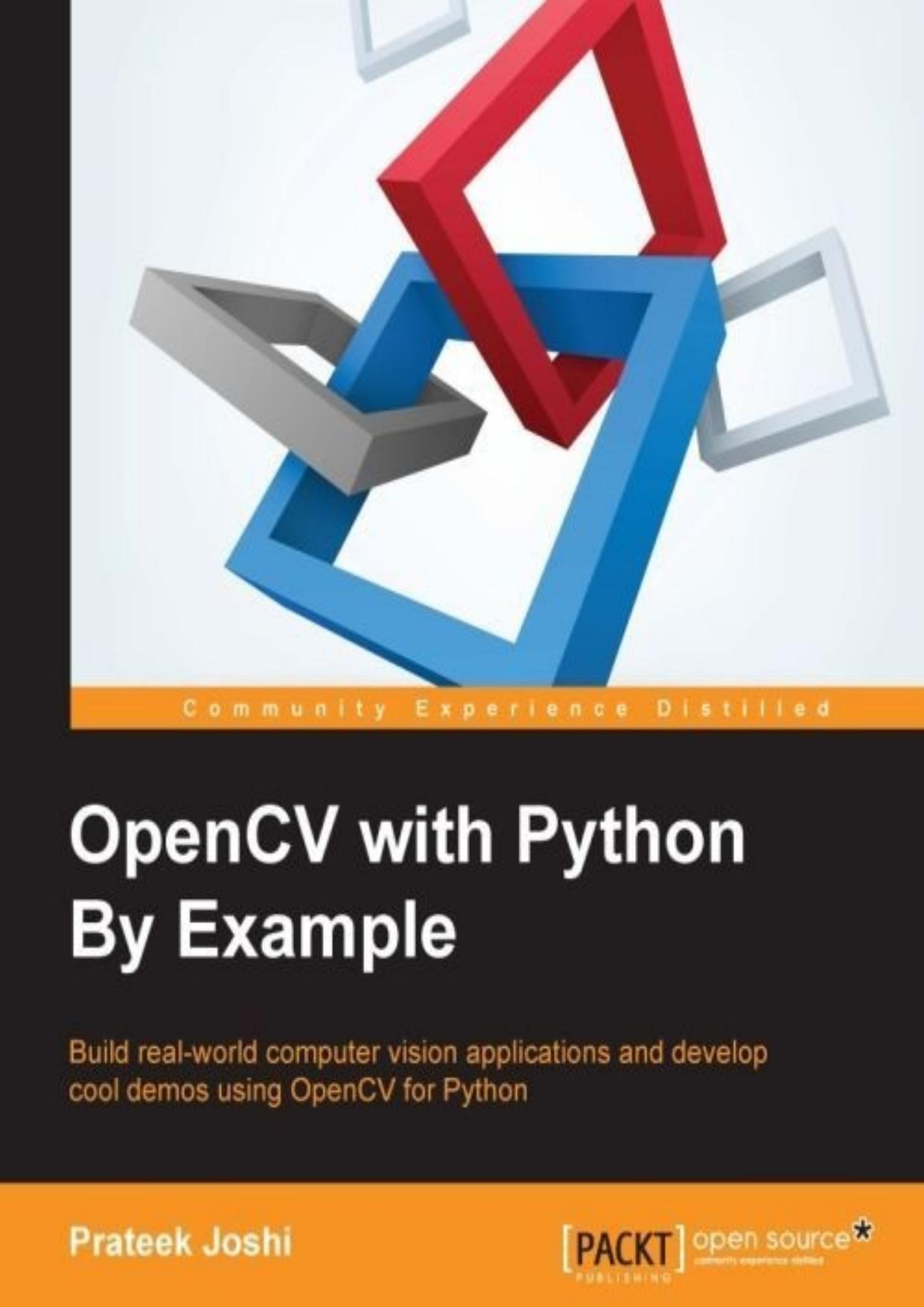 OpenCV with Python By Example by Prateek Joshi
