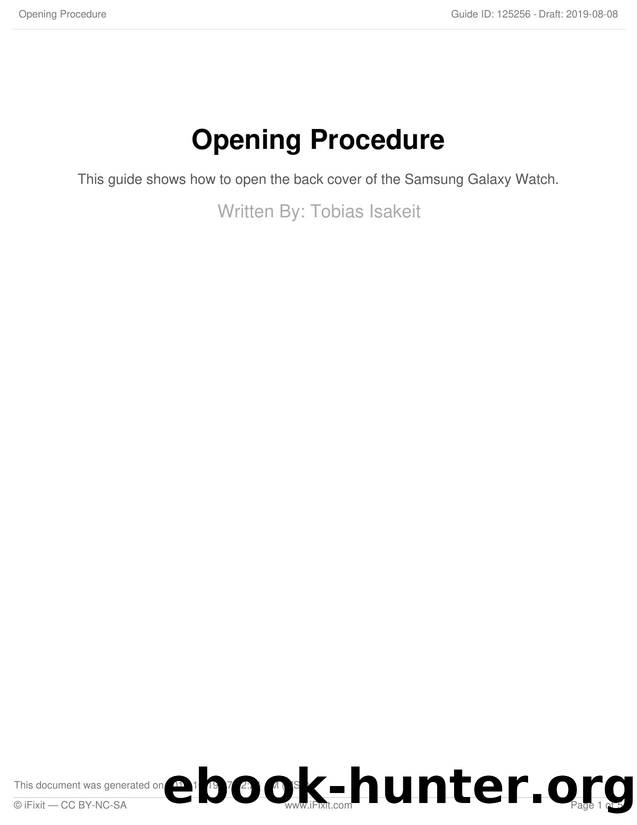 Opening Procedure [11] by Unknown