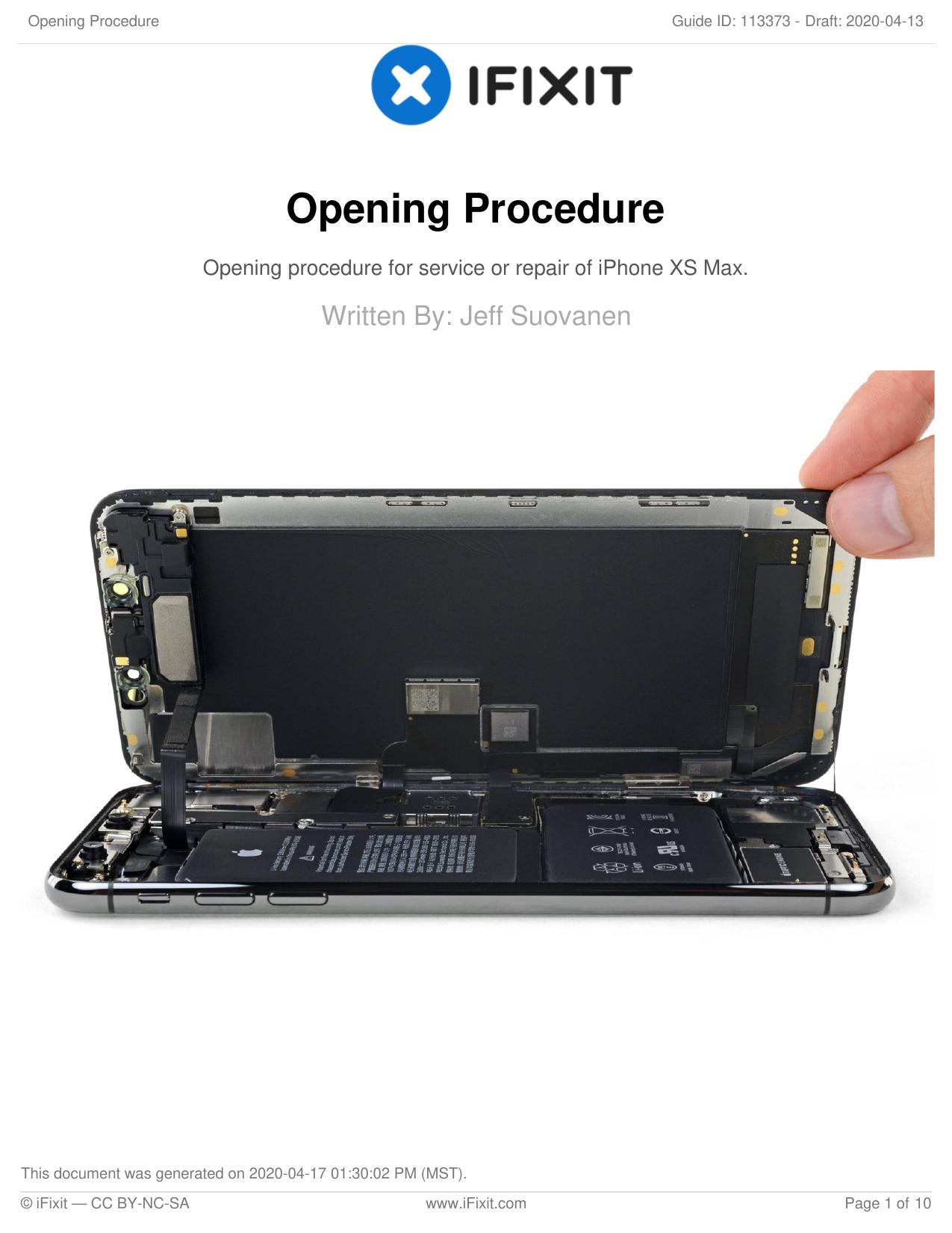 Opening Procedure by Unknown